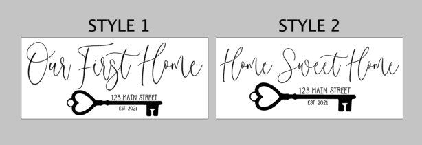 Our First Home Sign | First Home Gift | New Home Gift | Realtor Closing Gift | Closing Gift | Housewarming Gift | Home Sweet Home Sign