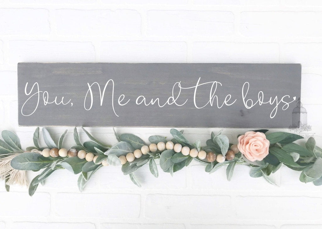 You me and the boys Sign | You me and the girls Sign | Family Sign | Family Room Sign