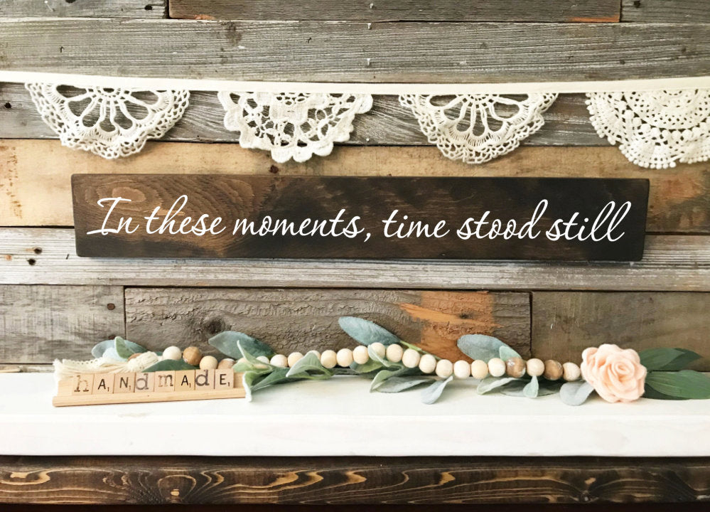 In these moments time stood still sign | Children's Birth Clock Sign | Birth Stat Sign | Birth Date Sign | New Mom Gift | Mothers Day Gift