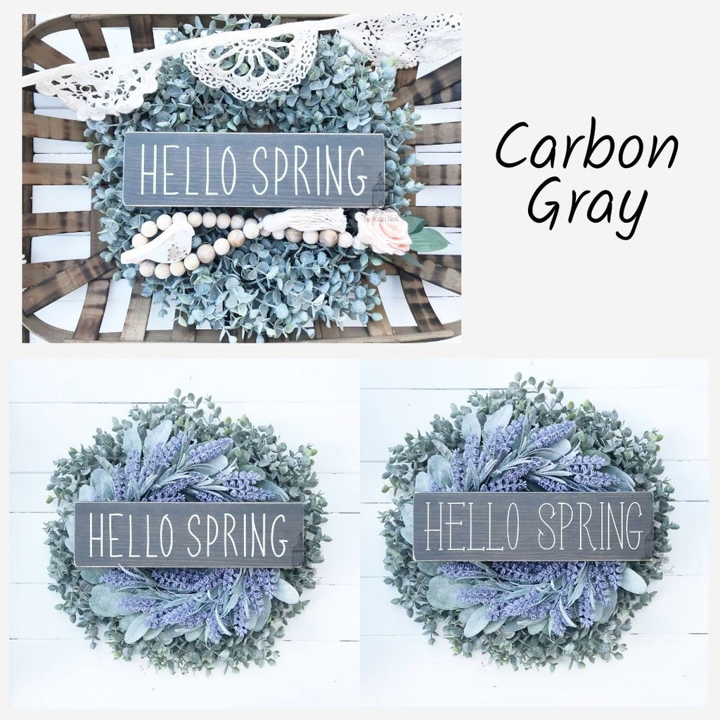 hello SPRING Wooden Sign | Hello Spring Sign | Spring Sign | Spring Decor | Easter Decor | Seasonal Sign (12" x 3.5")