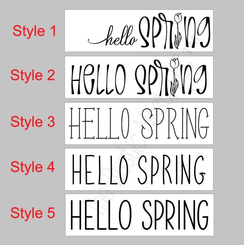 hello SPRING Wooden Sign | Hello Spring Sign | Spring Sign | Spring Decor | Easter Decor | Seasonal Sign