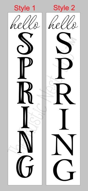 Hello Spring Porch Sign | Spring Porch Sign | Porch Sign | Porch Decor | Spring Sign | Spring Decor | Wooden Porch Sign