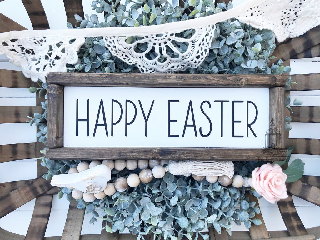 Happy Easter Sign | Easter Sign | Easter Decor | Spring Sign | Spring Decor | Seasonal Sign