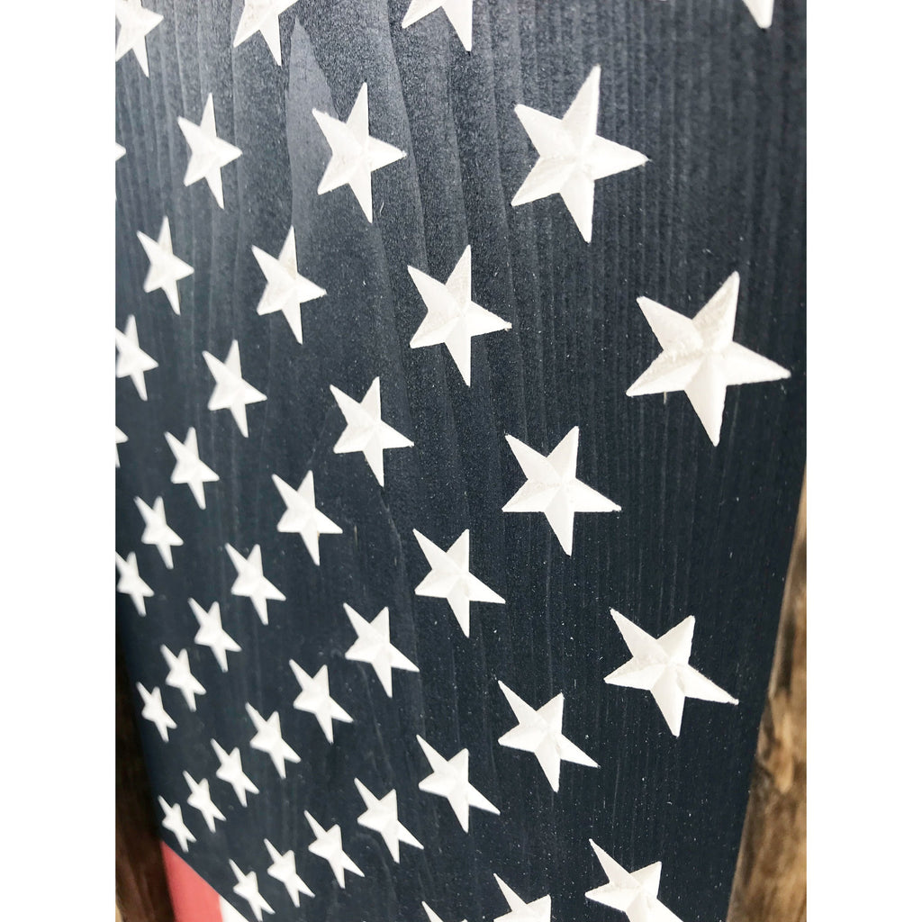 ENGRAVED Patriotic Front Porch Sign | Engraved American Flag Sign | Wooden Engraved American Flag Sign | Engraved Porch Flag Sign TRN23