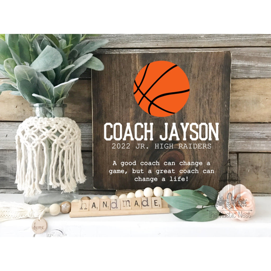 Basketball Coach Gift | End of Season Coach Gift | Coach Gift | Coach Appreciation Gift | Coach Thank you Gift | Personalized Coach Gift