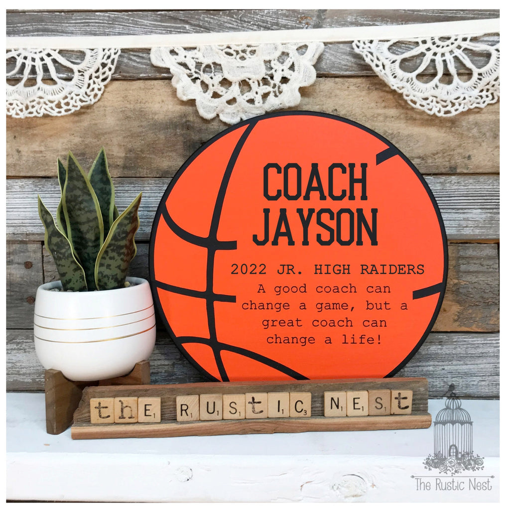 Basketball Coach Gift | End of Season Coach Gift | Coach Gift | Coach Appreciation Gift | Coach Thank you Gift | Personalized Coach Gift