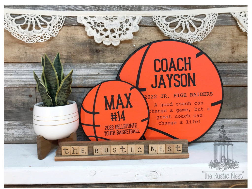 Basketball Coach Gift | End of Season Coach Gift | Coach Gift | Coach Appreciation Gift | Coach Thank you Gift | Personalized Coach Gift