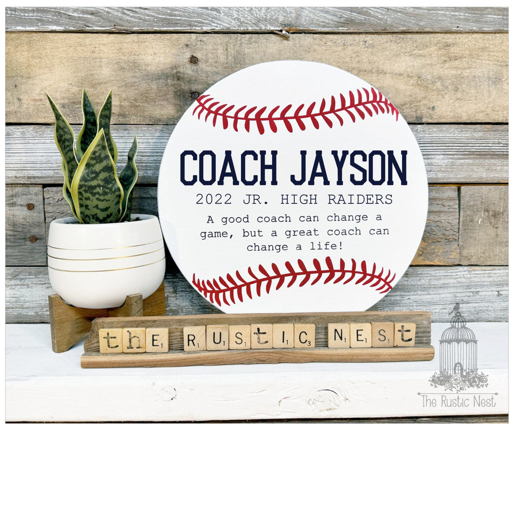 Baseball Coach Gift | Softball Coach Gift | Graduation Gift | End of Season Coach Gift | Best Coach Gift | Coach Appreciation Gift