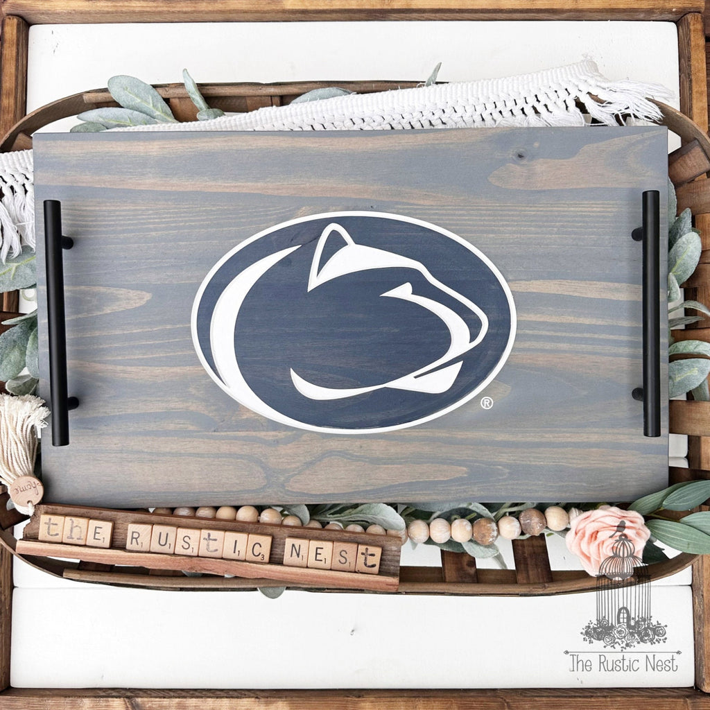 Penn State Engraved Serving Tray | We Are Sign | Nittany Lions Tray | PSU | WE ARE | Penn State Logo Tray | Penn State Nittany Lions