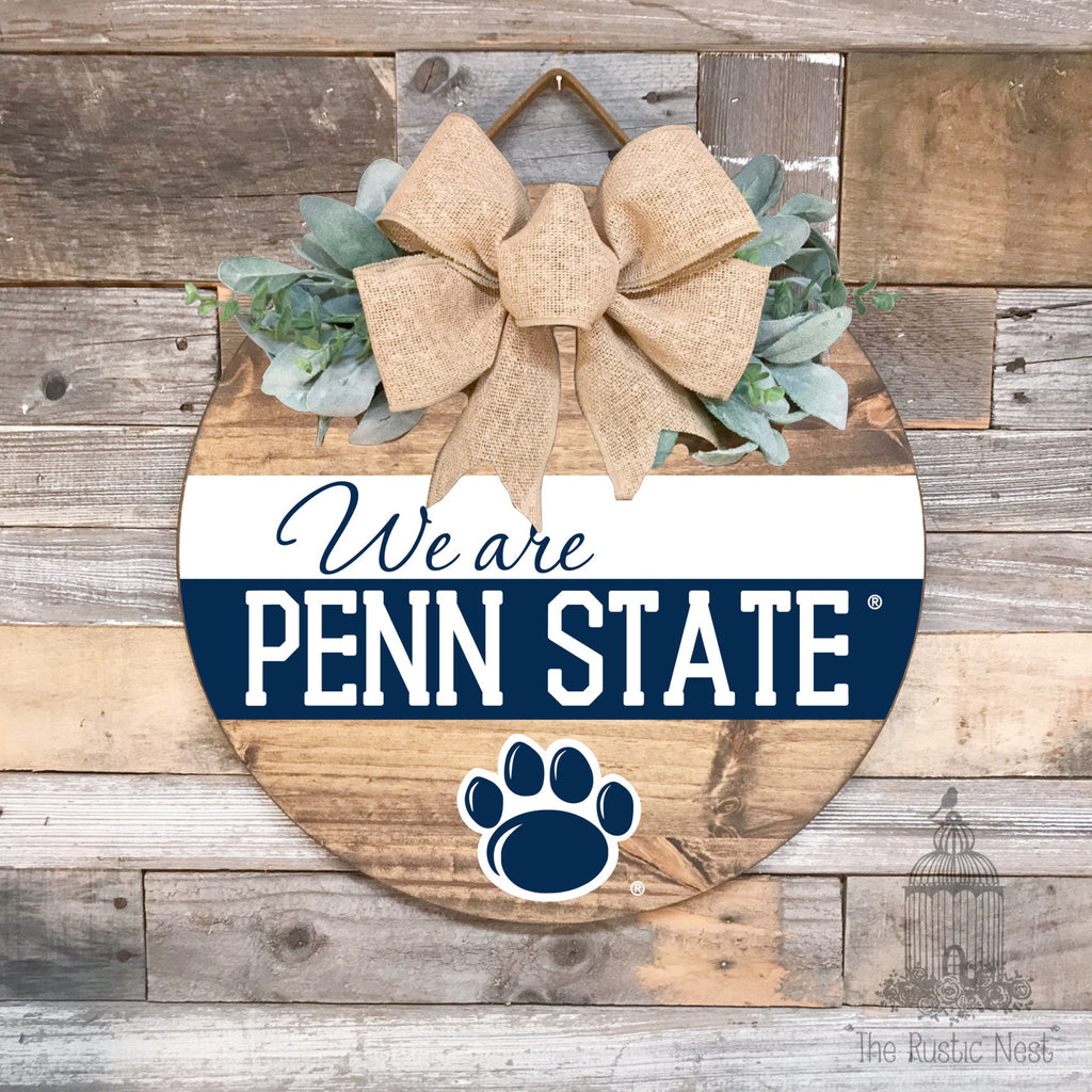 We Are Penn State Door Hanger | Penn State Sign | We Are Sign | Penn State Football | Nittany Lions Sign | PSU | Penn State Merch | WE ARE