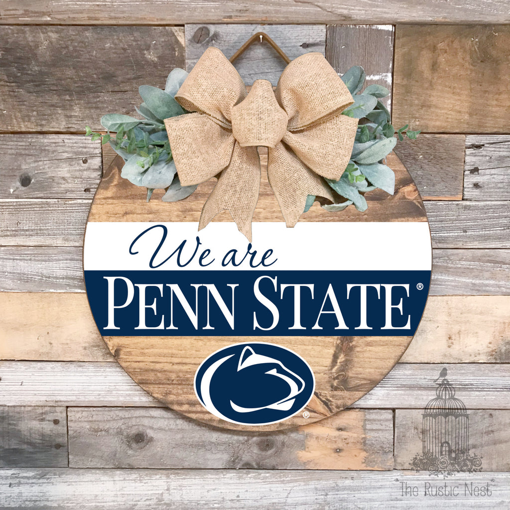 We Are Penn State Door Hanger | Penn State Sign | We Are Sign | Penn State Football | Nittany Lions Sign | PSU | Penn State Merch | WE ARE