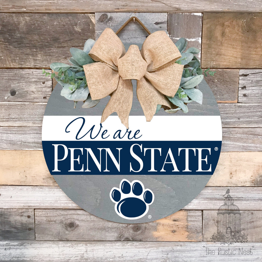 We Are Penn State Door Hanger | Penn State Sign | We Are Sign | Penn State Football | Nittany Lions Sign | PSU | Penn State Merch | WE ARE