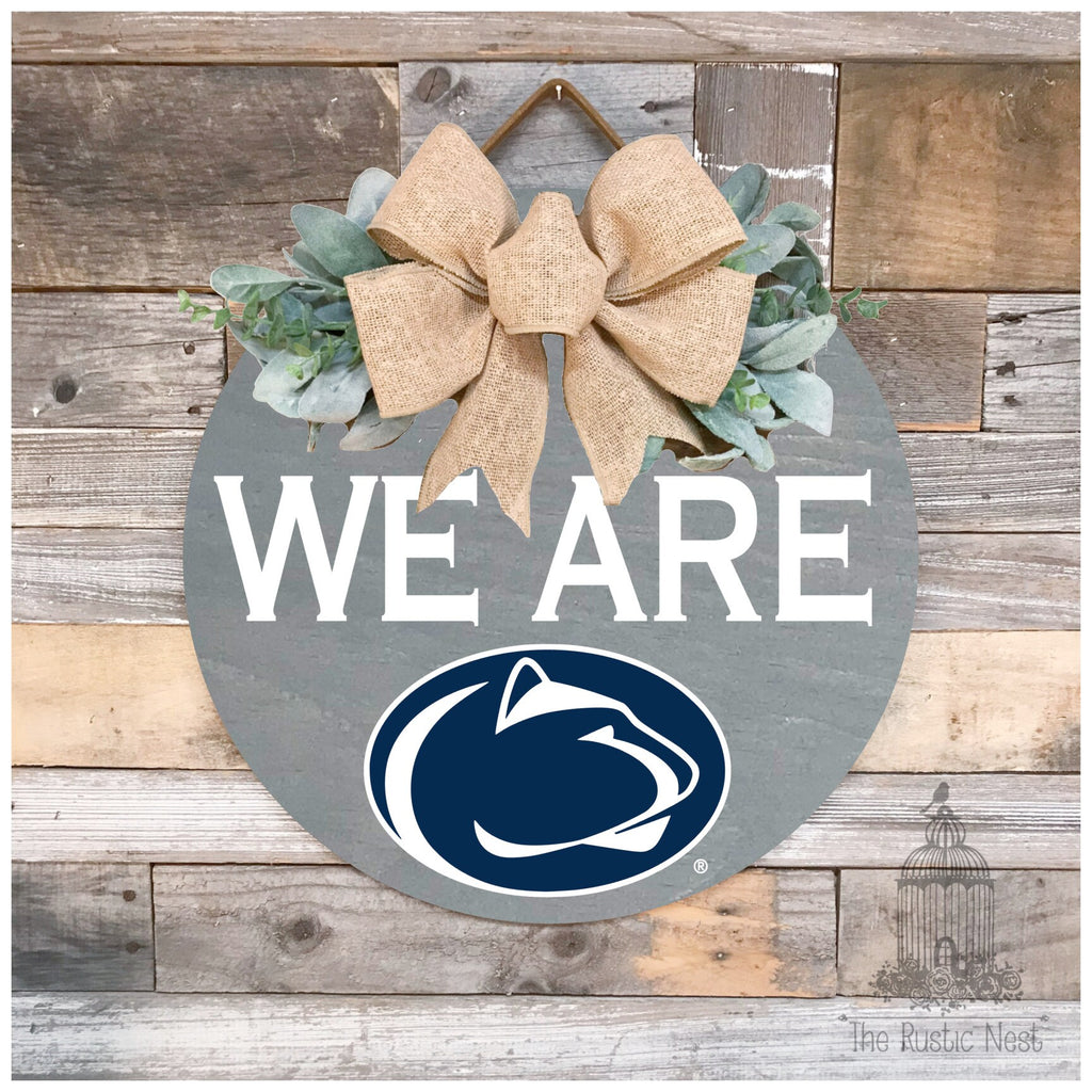 We Are Penn State Door Hanger | Penn State Sign | We Are Sign | Penn State Football | Nittany Lions Sign | PSU | Penn State Merch | WE ARE