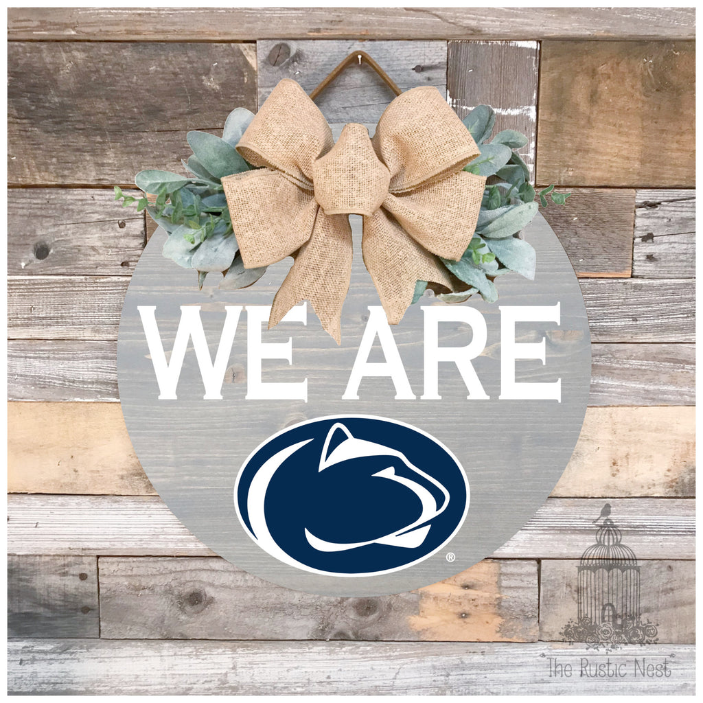 We Are Penn State Door Hanger | Penn State Sign | We Are Sign | Penn State Football | Nittany Lions Sign | PSU | Penn State Merch | WE ARE