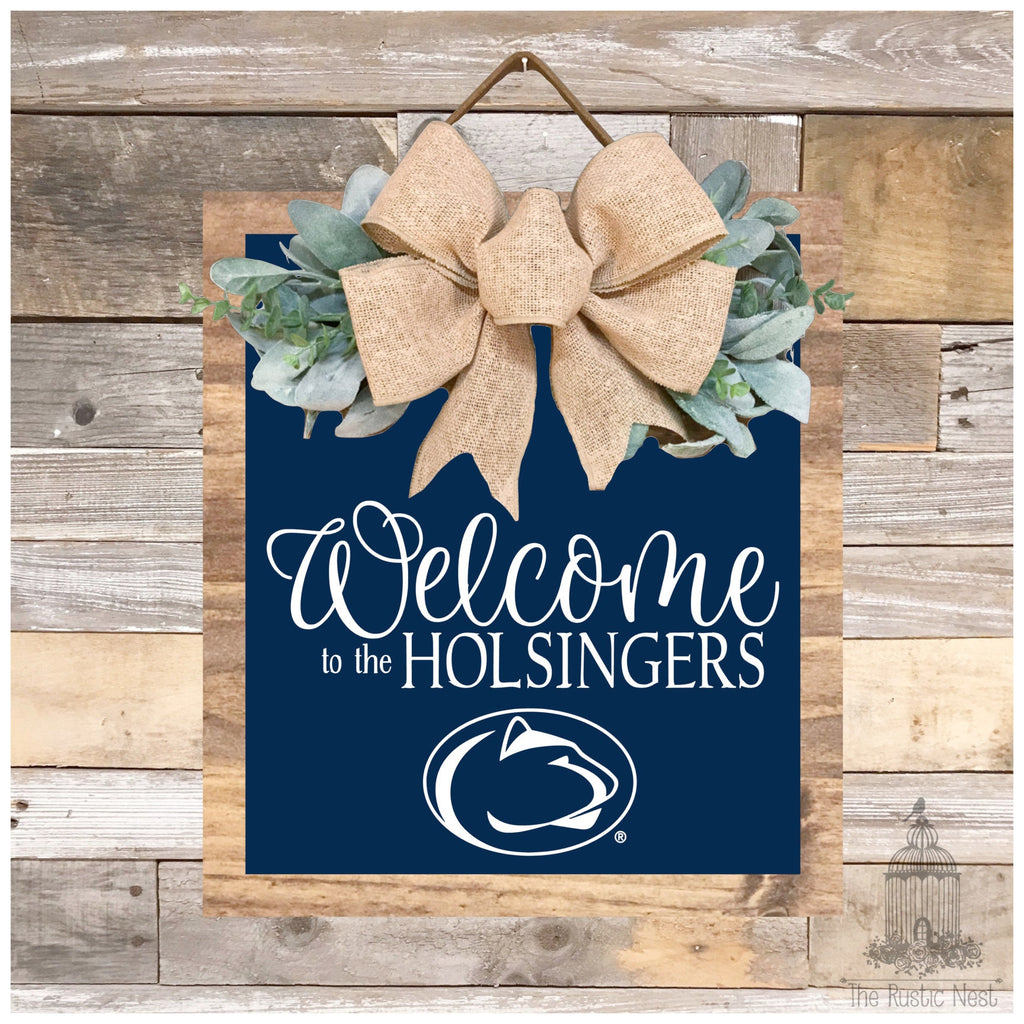 We Are Penn State Door Hanger | Penn State Sign | We Are Sign | Penn State Football | Nittany Lions Sign | PSU | Penn State Merch | WE ARE