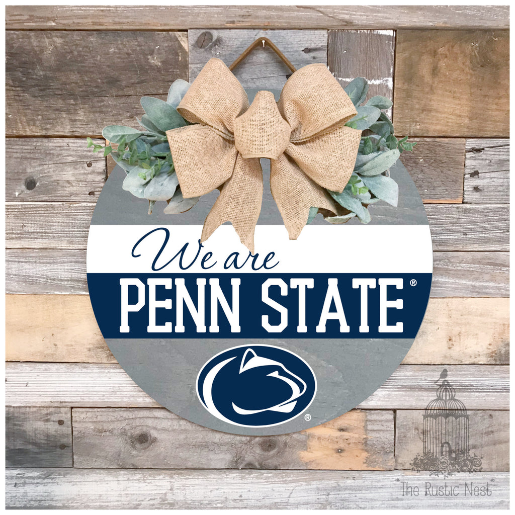 We Are Penn State Door Hanger | Penn State Sign | We Are Sign | Penn State Football | Nittany Lions Sign | PSU | Penn State Merch | WE ARE