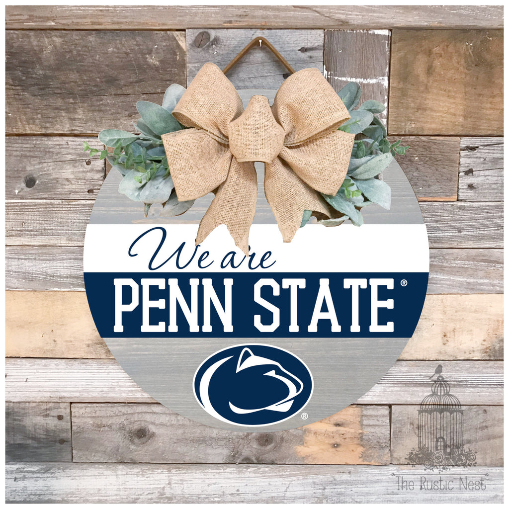 We Are Penn State Door Hanger | Penn State Sign | We Are Sign | Penn State Football | Nittany Lions Sign | PSU | Penn State Merch | WE ARE