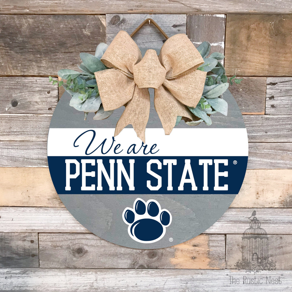 We Are Penn State Door Hanger | Penn State Sign | We Are Sign | Penn State Football | Nittany Lions Sign | PSU | Penn State Merch | WE ARE