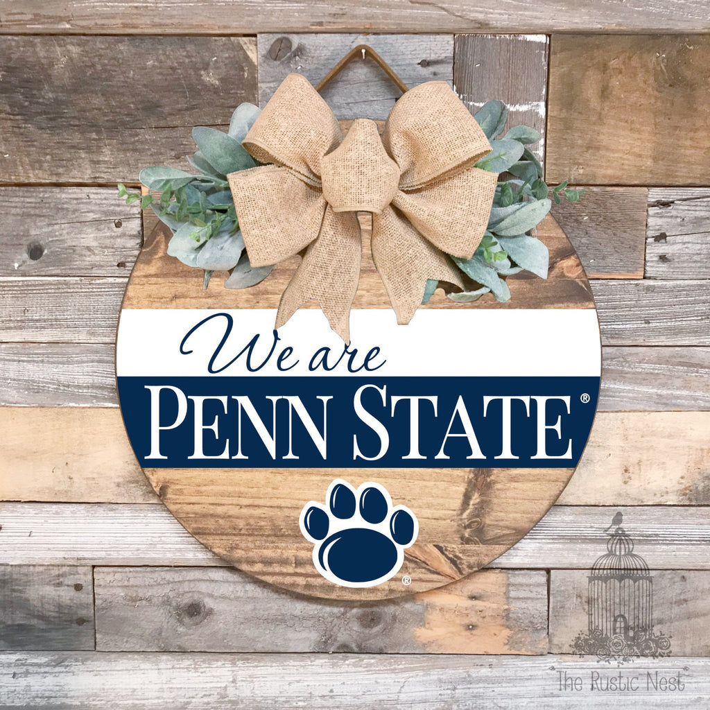 We Are Penn State Door Hanger | Penn State Sign | We Are Sign | Penn State Football | Nittany Lions Sign | PSU | Penn State Merch | WE ARE