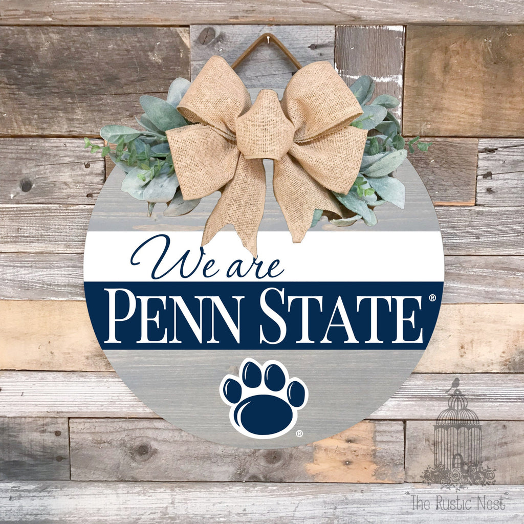 We Are Penn State Door Hanger | Penn State Sign | We Are Sign | Penn State Football | Nittany Lions Sign | PSU | Penn State Merch | WE ARE