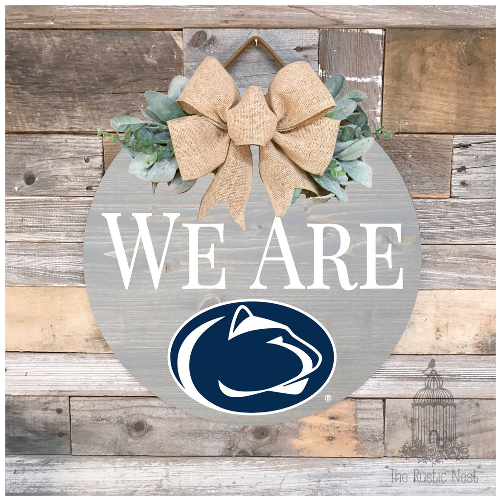 We Are Penn State Door Hanger | Penn State Sign | We Are Sign | Penn State Football | Nittany Lions Sign | PSU | Penn State Merch | WE ARE