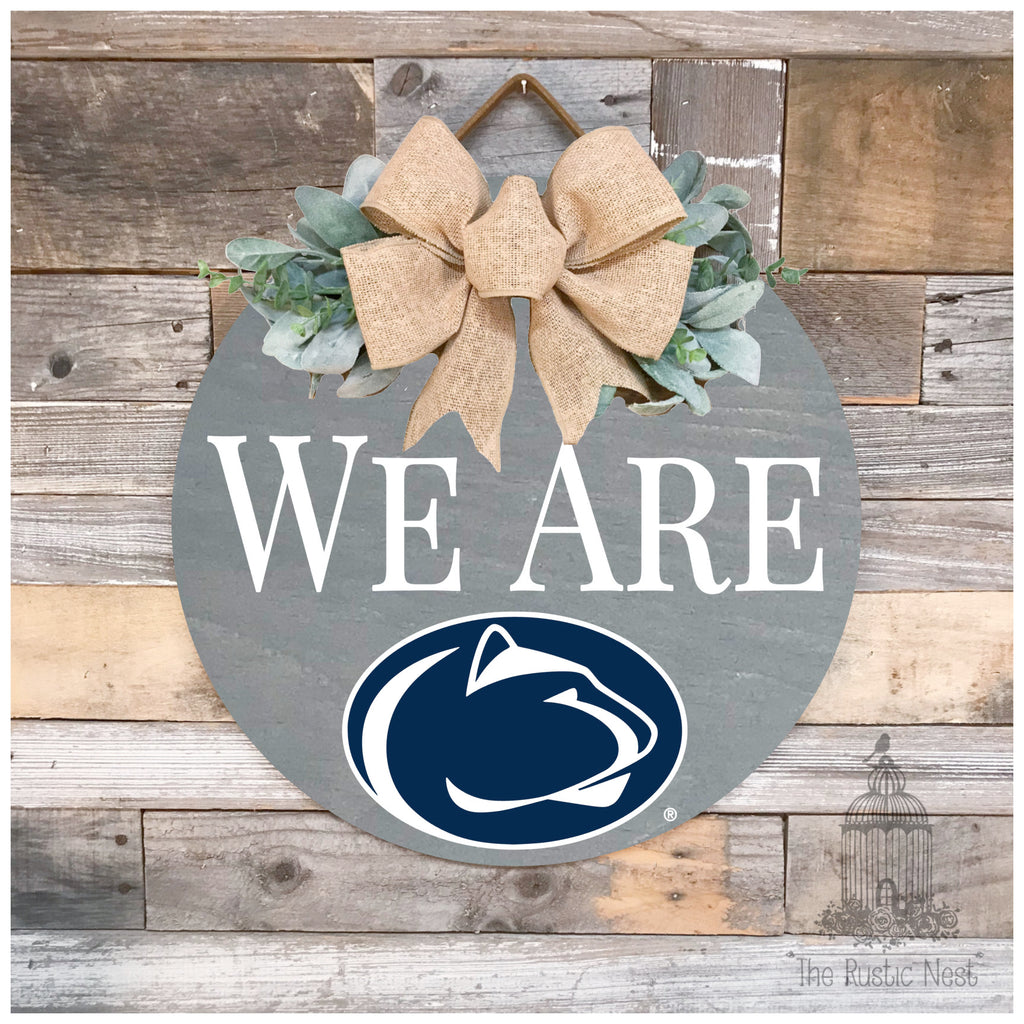 We Are Penn State Door Hanger | Penn State Sign | We Are Sign | Penn State Football | Nittany Lions Sign | PSU | Penn State Merch | WE ARE