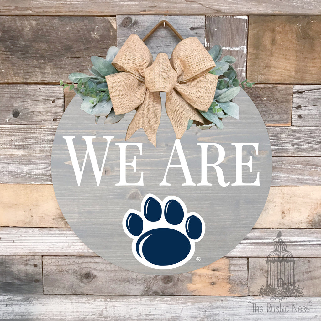 We Are Penn State Door Hanger | Penn State Sign | We Are Sign | Penn State Football | Nittany Lions Sign | PSU | Penn State Merch | WE ARE