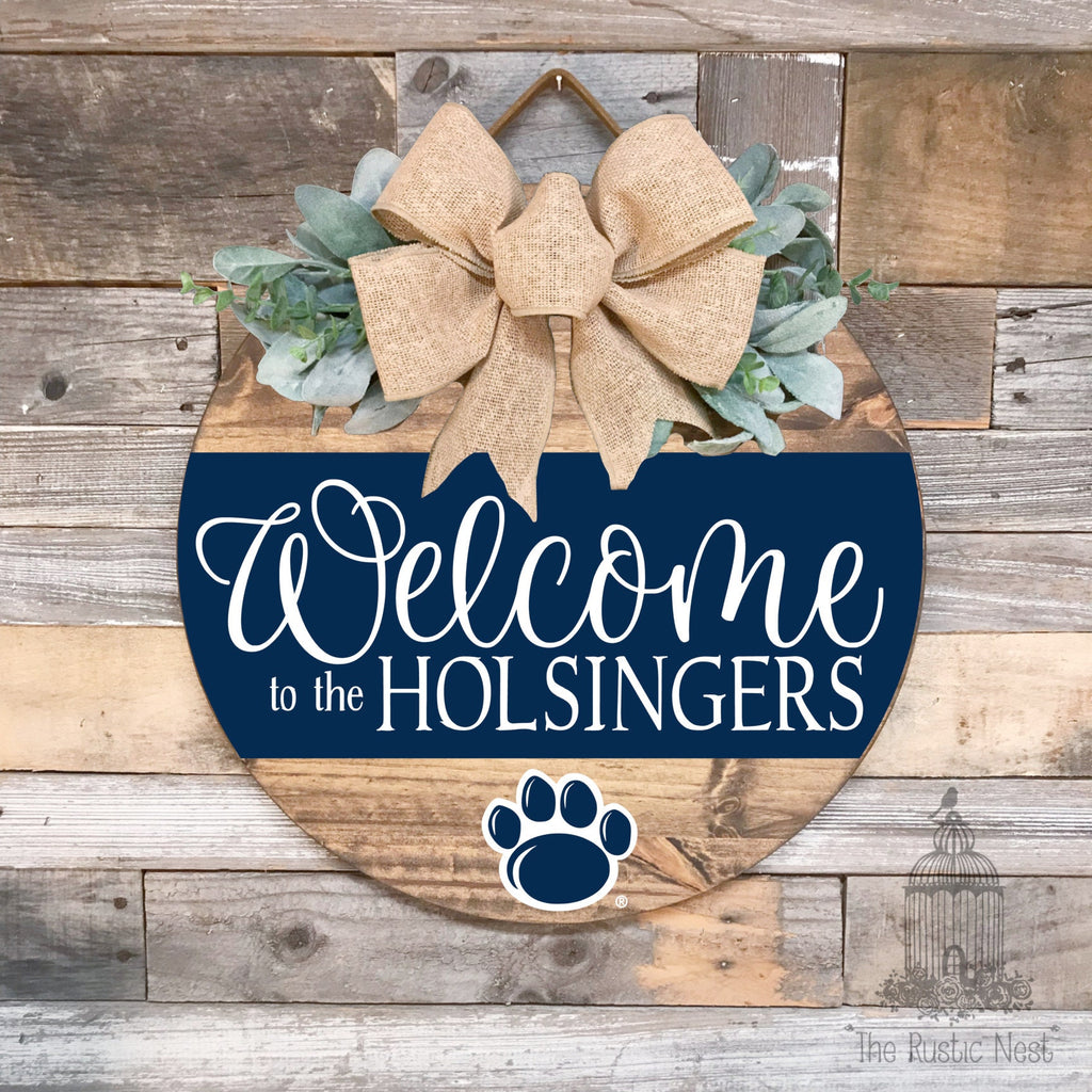 We Are Penn State Door Hanger | Penn State Sign | We Are Sign | Penn State Football | Nittany Lions Sign | PSU | Penn State Merch | WE ARE