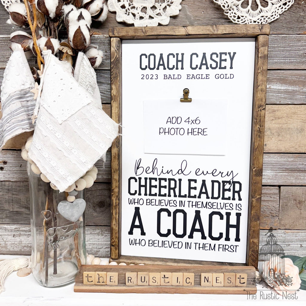 Cheerleader Coach Gift | Cheer Coach Gift | Personalized Cheer Coach Gift | Cheerleader Gift | Coach Gift | Coach Picture Frame