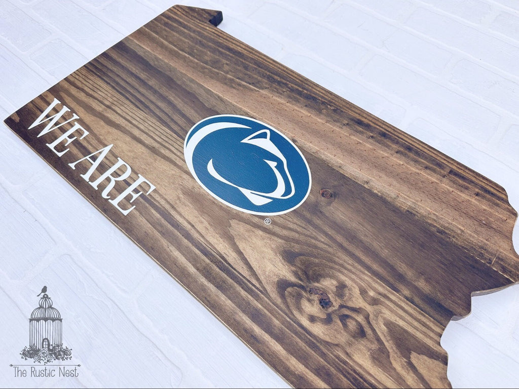 Pennsylvania Sign | Penn State Sign | We Are Sign | Nittany Lions Sign | PSU | WE ARE | Penn State Logo Sign | Penn State Nittany Lions