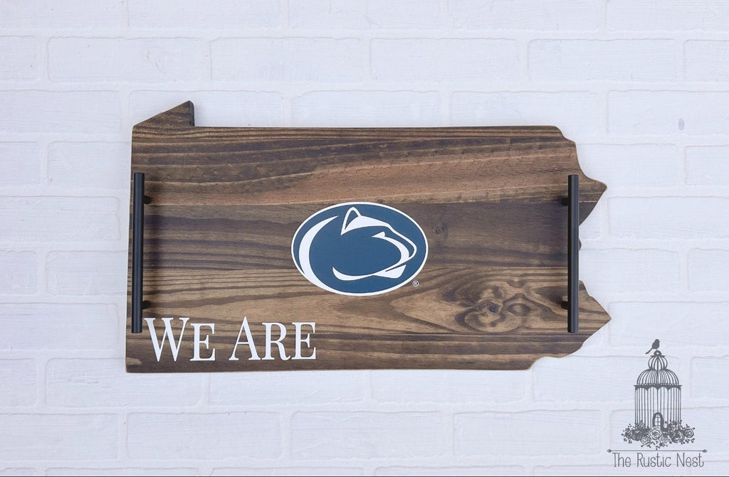 Pennsylvania Sign | Penn State Tray | We Are Sign | Nittany Lions Sign | PSU | WE ARE | Penn State Logo Sign | Penn State Nittany Lions