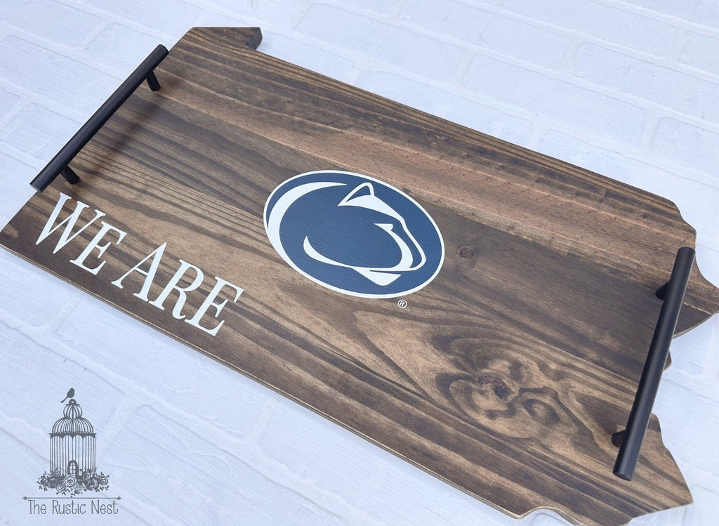 Pennsylvania Sign | Penn State Tray | We Are Sign | Nittany Lions Sign | PSU | WE ARE | Penn State Logo Sign | Penn State Nittany Lions