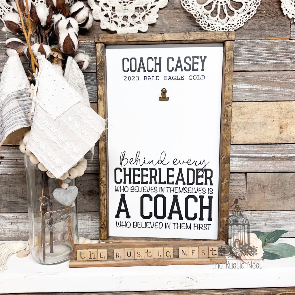 Cheerleader Coach Gift | Cheer Coach Gift | Personalized Cheer Coach Gift | Cheerleader Gift | Coach Gift | Coach Picture Frame