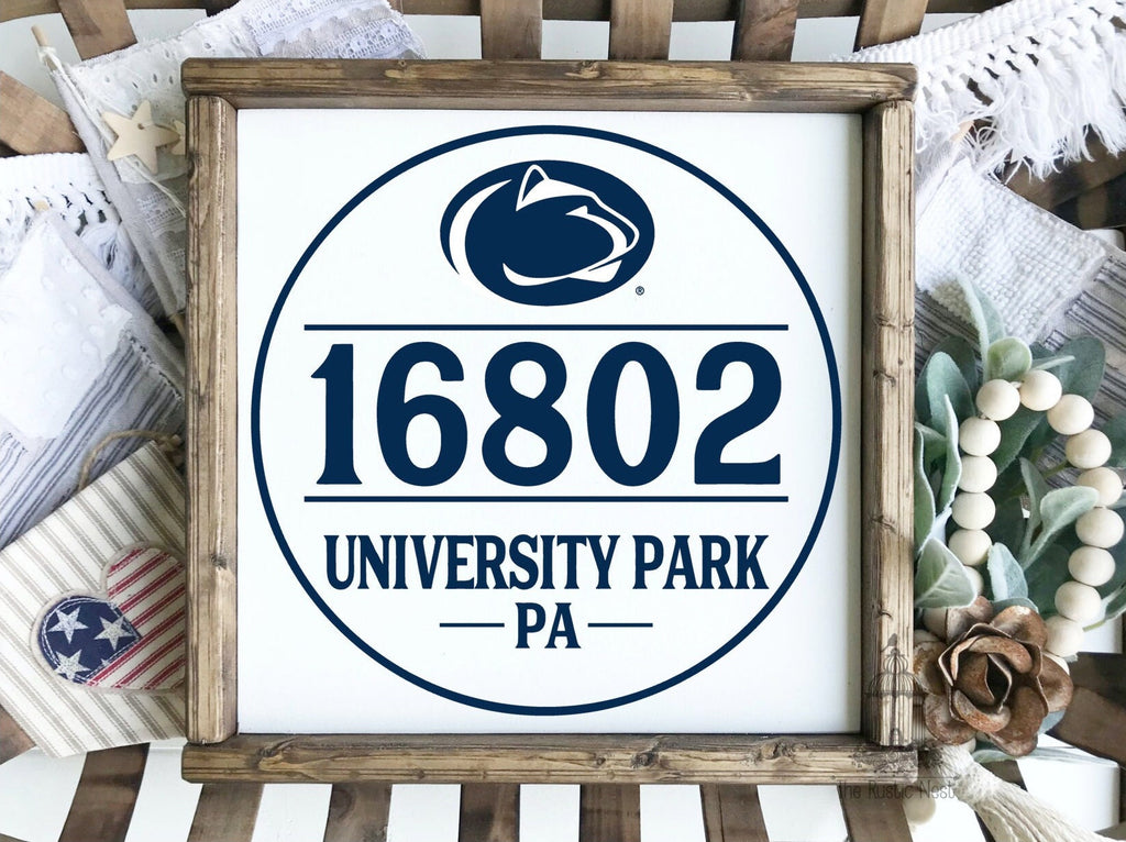 Penn State Zip Code Sign | We Are Sign | Nittany Lions Sign | PSU | PA Sign | PSU Logo Sign | Penn State Nittany Lions | Happy Valley Sign