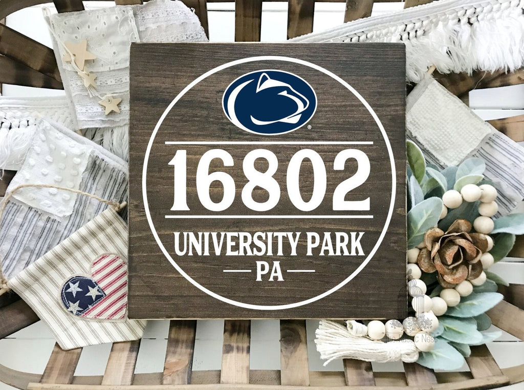 Penn State Zip Code Sign | We Are Sign | Nittany Lions Sign | PSU | PA Sign | PSU Logo Sign | Penn State Nittany Lions | Happy Valley Sign