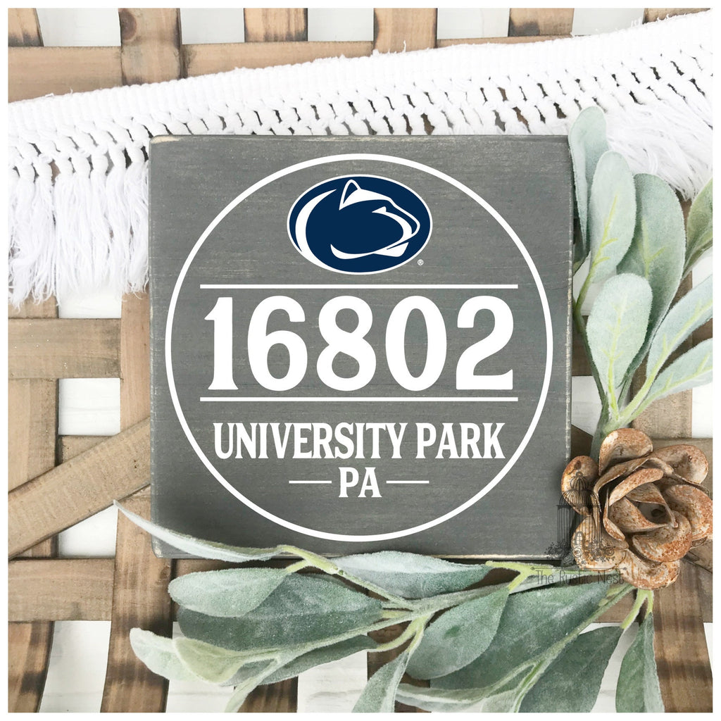 Penn State Zip Code Sign | We Are Sign | Nittany Lions Sign | PSU | PA Sign | PSU Logo Sign | Penn State Nittany Lions | Happy Valley Sign