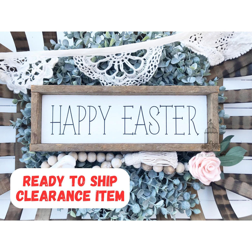 Happy Easter Sign | Easter Sign | Easter Decor | Spring Sign | Spring Decor | Seasonal Sign