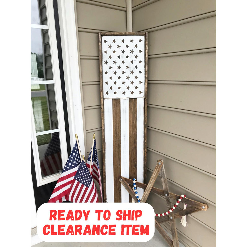 Patriotic Front Porch Sign | American Flag Sign | Wooden American Flag Sign | 4th of July Decor | Patriotic Sign | Porch Flag Sign