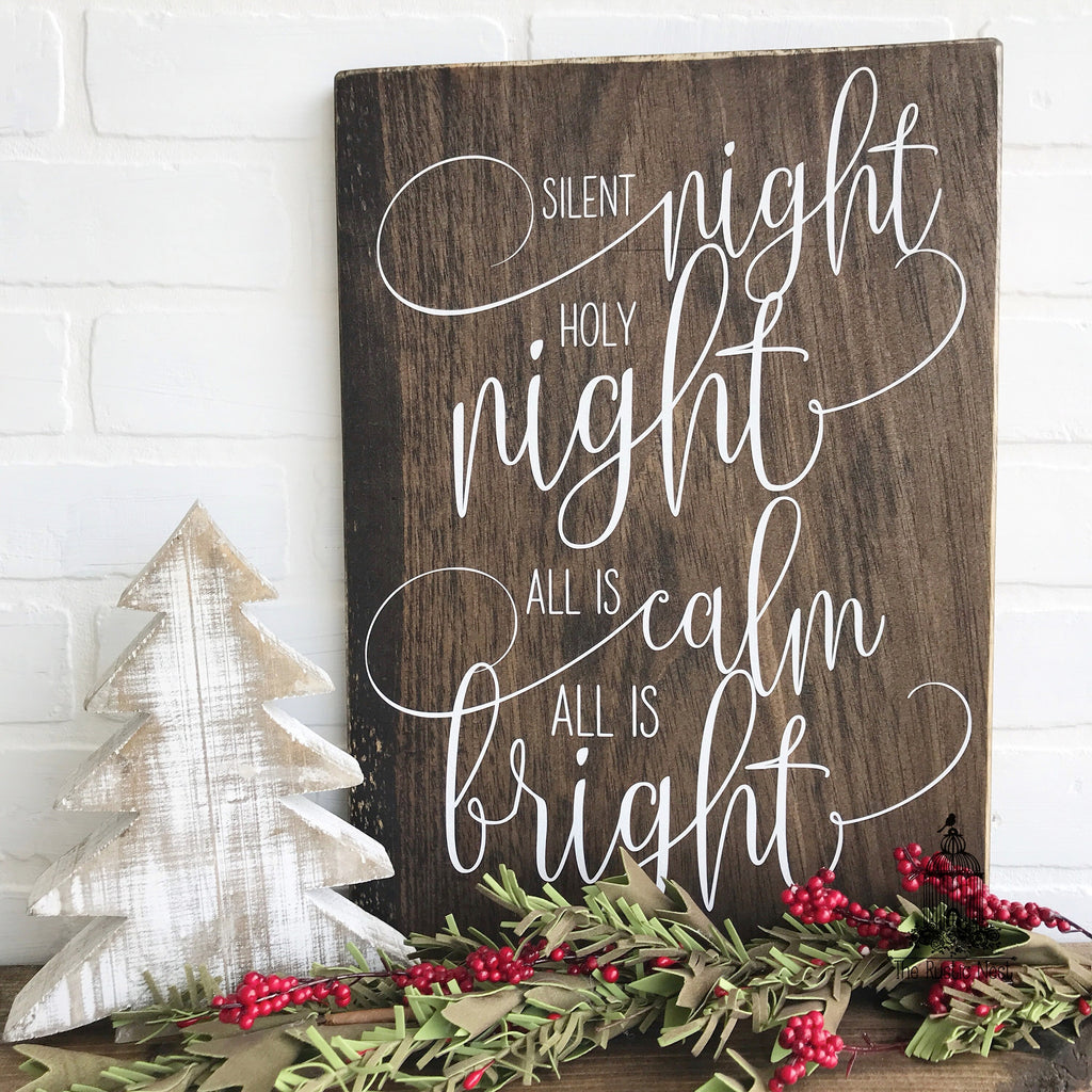 Silent Night, Holy Night, All is Calm, All is Bright (16" x 11.25")