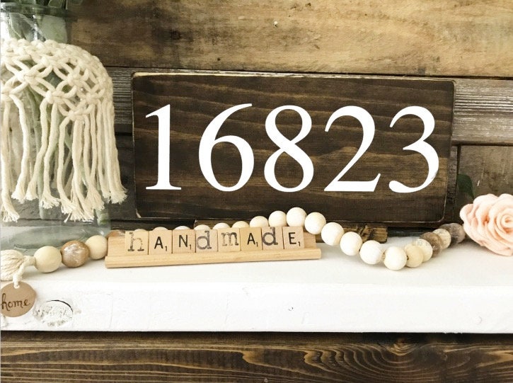 Zip Code Sign | Custom Zip Code Sign | Personalized Gift | Hometown Gift | Personalized Location Sign | Custom Location Sign (12" x 5.5")