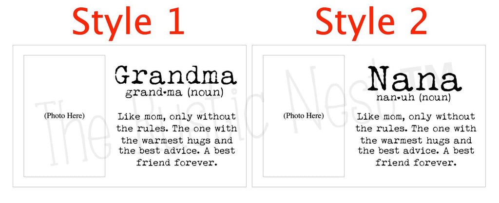 Grandma Definition Sign | Nana Definition Sign | Grandma Gift | Nana Gift | Grandparents Day Gift Idea | Grandparents Gift | Mothers Day