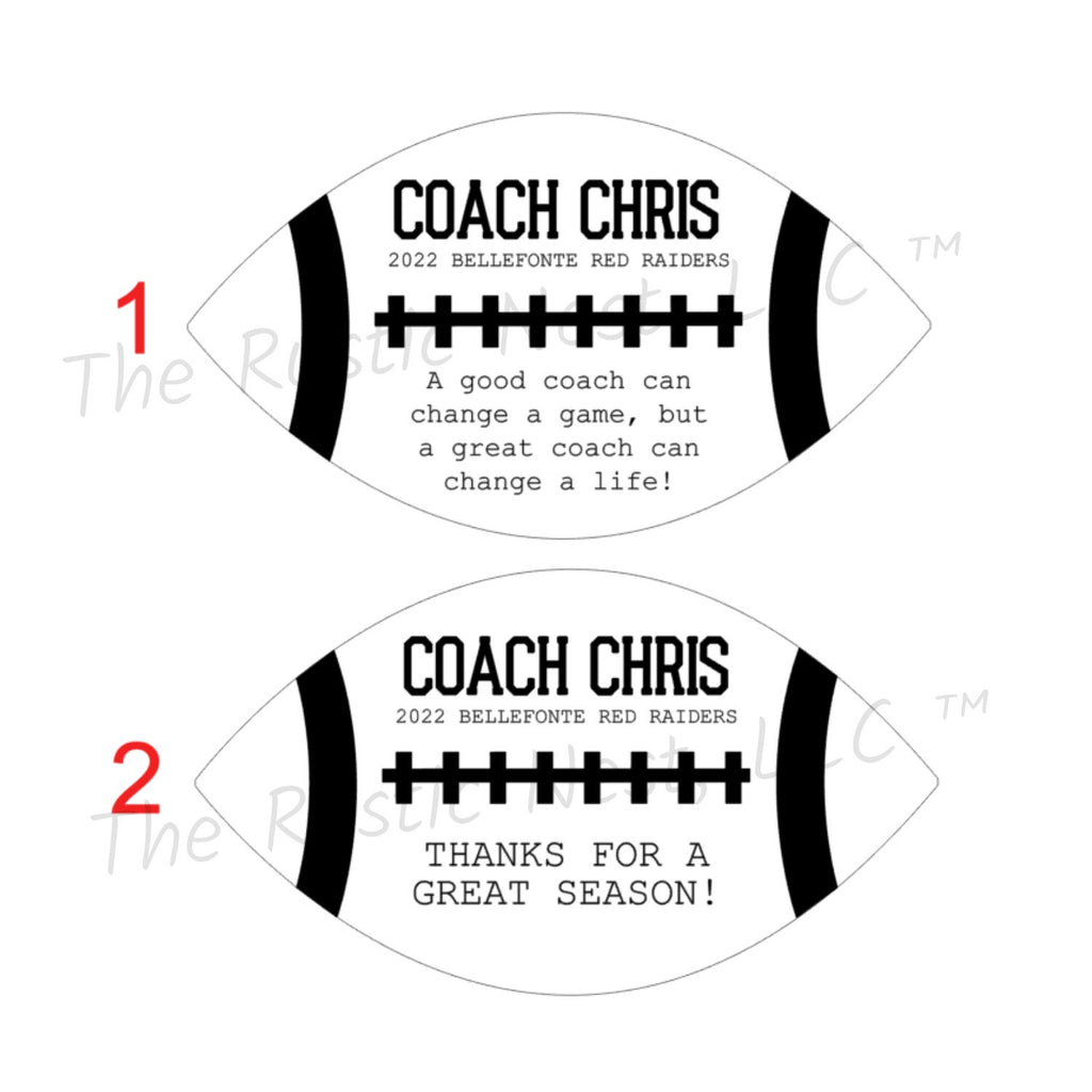 Football Coach Gift | End of Season Coach Gift | Best Coach Gift | Coach Appreciation Gift | Coach Thank you Gift | Personalized Coach Gift