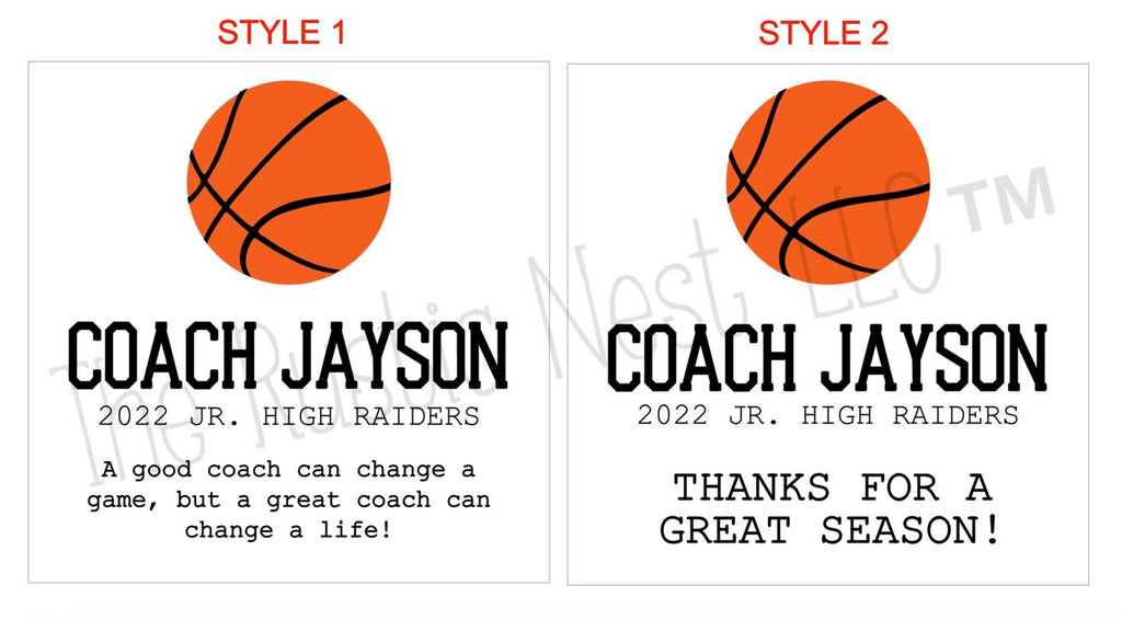 Basketball Coach Gift | End of Season Coach Gift | Coach Gift | Coach Appreciation Gift | Coach Thank you Gift | Personalized Coach Gift
