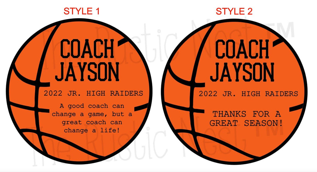 Basketball Coach Gift | End of Season Coach Gift | Coach Gift | Coach Appreciation Gift | Coach Thank you Gift | Personalized Coach Gift